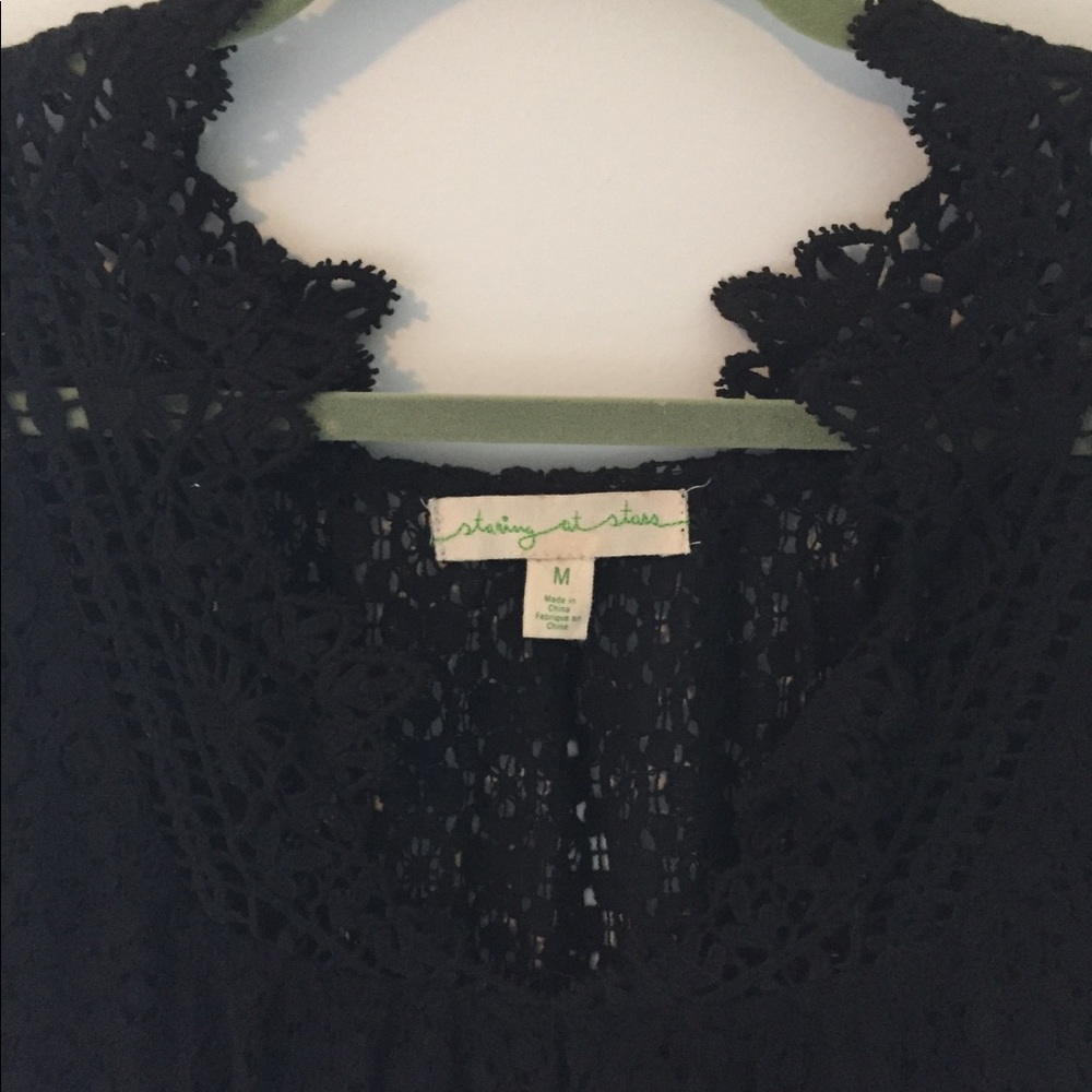 Urban Outfitters black lace top